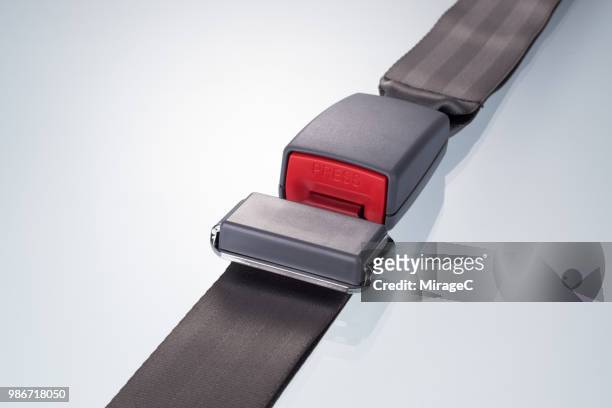 seat belt fastening - buckle stock-fotos und bilder