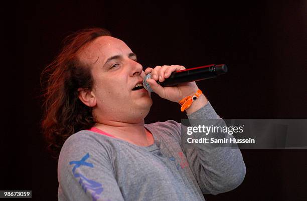 Har Mar Superstar performs at The Mighty Boosh Festival at The Hop Farm on July 5, 2008 in Paddock Wood, Kent, England.