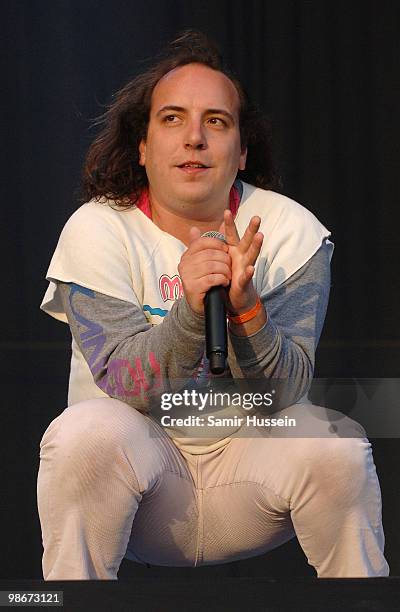 Har Mar Superstar performs at The Mighty Boosh Festival at The Hop Farm on July 5, 2008 in Paddock Wood, Kent, England.