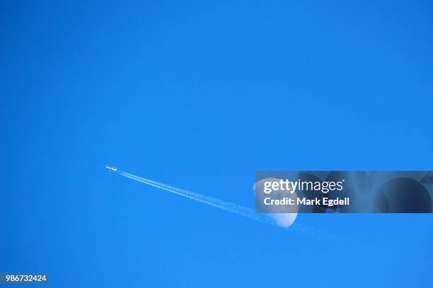moon flypast - flypast stock pictures, royalty-free photos & images