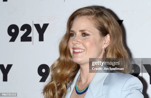 Actress/executive producer Amy Adams attends the "Sharp Objects" screening and conversation at 92nd Street Y on June 28, 2018 in New York City.