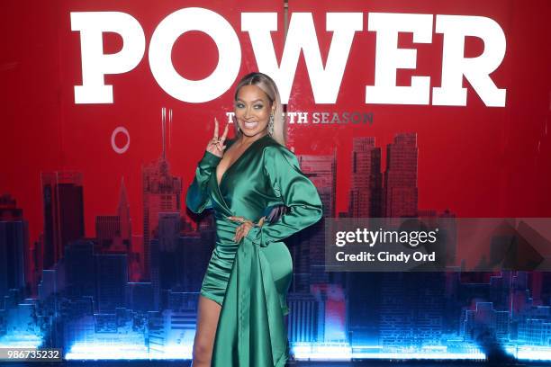 La La Anthony attends the Starz "Power" The Fifth Season NYC Red Carpet Premiere Event & After Party on June 28, 2018 in New York City.