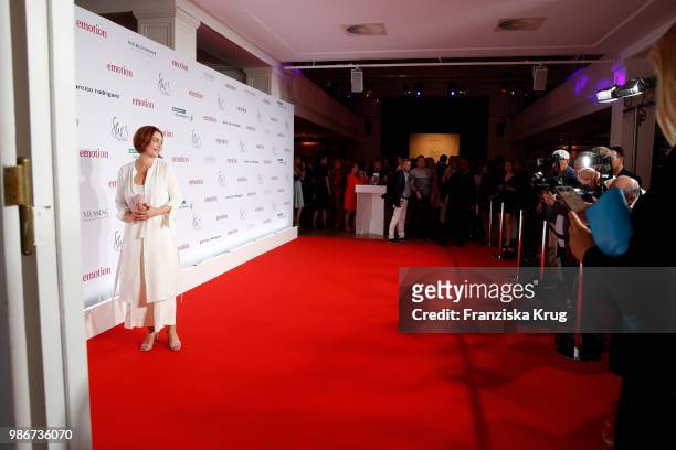 Aglaia Szyszkowitz attends the Emotion Award at Curiohaus on June 28, 2018 in Hamburg, Germany.