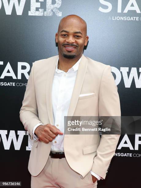 Actor Brandon Victor Dixon poses for a picture during the "Power" Season 5 premiere at Radio City Music Hall on June 28, 2018 in New York City.