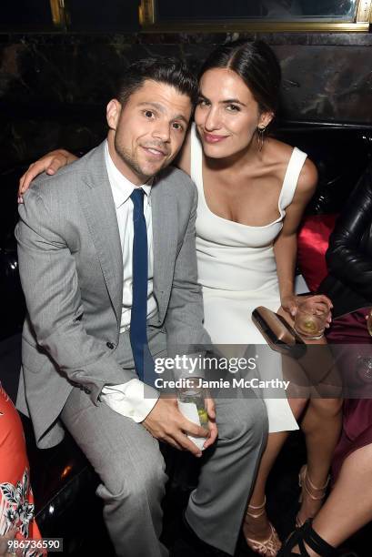 Jerry Ferrara and Breanne Racano attend the Starz "Power" The Fifth Season NYC Red Carpet Premiere Event & After Party on June 28, 2018 in New York...