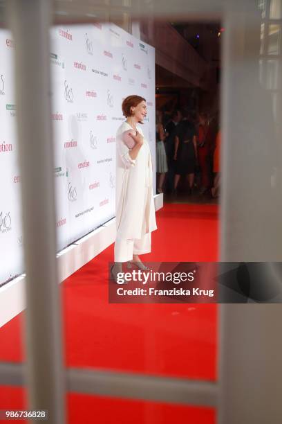 Aglaia Szyszkowitz attends the Emotion Award at Curiohaus on June 28, 2018 in Hamburg, Germany.