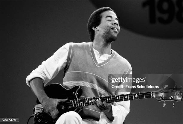 Stanley Clarke performs live on stage at the North Sea Jazz Festival in The Hague, Holland on July 10 1984