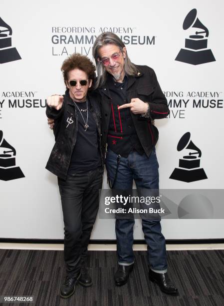 Willie Nile and Scott Goldman attend An Evening With Willie Nile at The GRAMMY Museum on June 28, 2018 in Los Angeles, California.