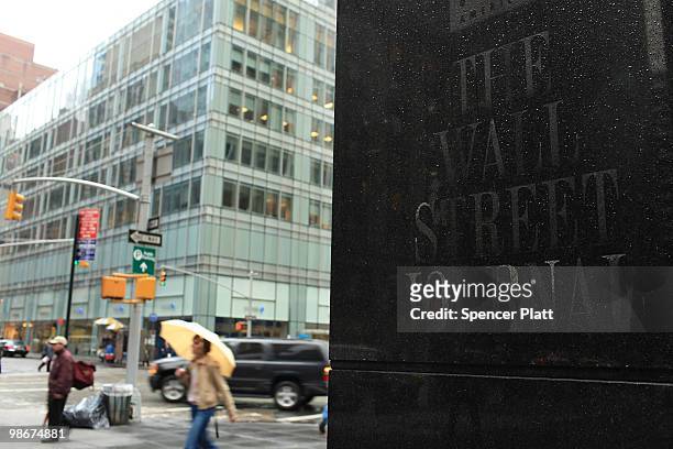 The headquarters of The Wall Street Journal on April 26, 2010 in New York City. The Wall Street Journal commenced a New York edition today that will...