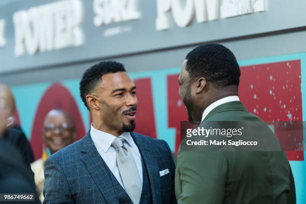 Omar Hardwick and Curtis "50 Cent" Jackson attend the "Power" Season 5 Premiere at Radio City Music Hall on June 28, 2018 in New York City.