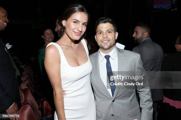 Jerry Ferrara and Breanne Racano attend the Starz "Power" The Fifth Season NYC Red Carpet Premiere Event & After Party on June 28, 2018 in New York...