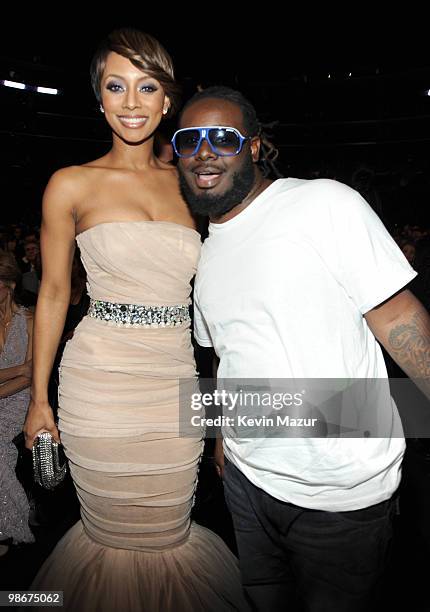 Keri Hilson and T-Pain attends the 52nd Annual GRAMMY Awards held at Staples Center on January 31, 2010 in Los Angeles, California.