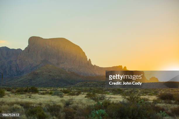 chisos mountains sunset - cody glenn - fotografias e filmes do acervo
