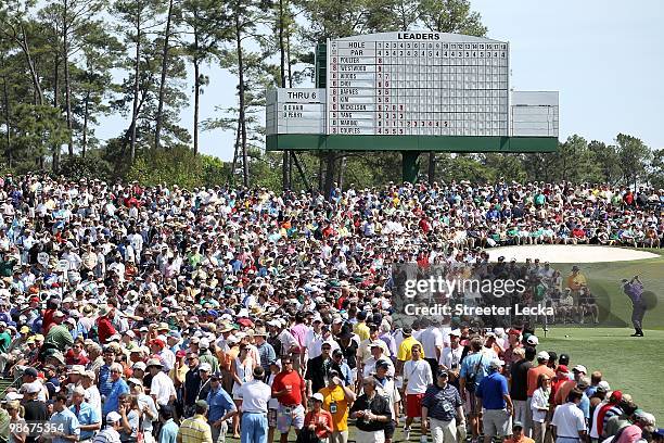 Choi during the third round of the 2010 Masters Tournament at Augusta National Golf Club on April 10, 2010 in Augusta, Georgia.