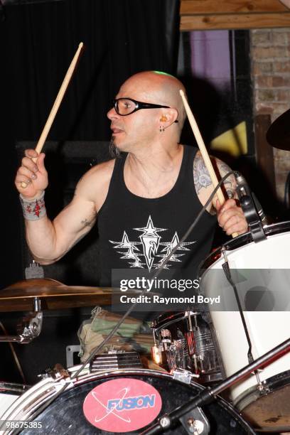 Tony Ferro of Green Jelly performs at Reggie's Rock Club in Chicago, Illinois on APRIL 21, 2010.