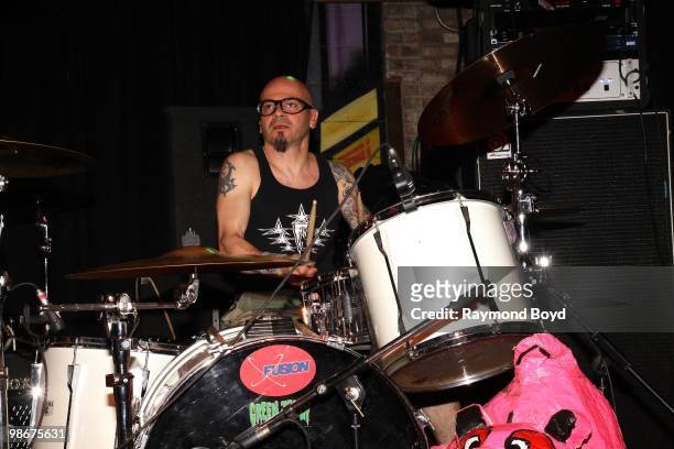 Tony Ferro of Green Jelly performs at Reggie's Rock Club in Chicago, Illinois on APRIL 21, 2010.