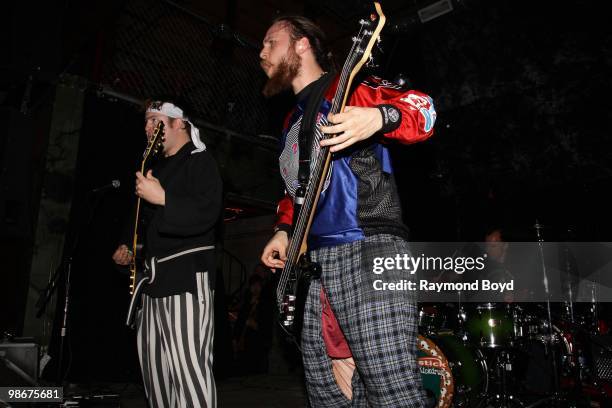 Josh "Joshy" Key and Matt Rzemyk of Psychostick performs at Reggie's Rock Club in Chicago, Illinois on APRIL 21, 2010.