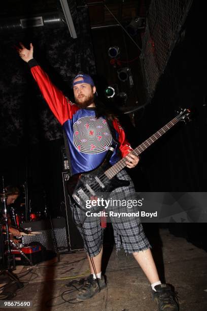 Matt Rzemyk of Psychostick performs at Reggie's Rock Club in Chicago, Illinois on APRIL 21, 2010.