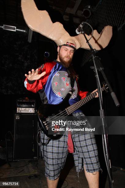 Matt Rzemyk of Psychostick performs at Reggie's Rock Club in Chicago, Illinois on APRIL 21, 2010.