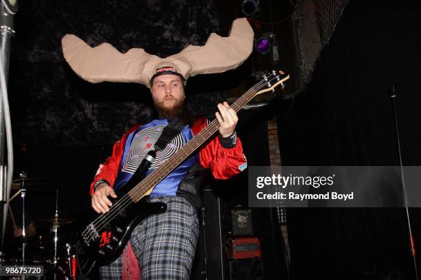 Matt Rzemyk of Psychostick performs at Reggie's Rock Club in Chicago, Illinois on APRIL 21, 2010.
