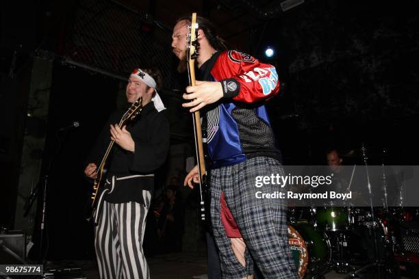 Josh "Joshy" Key and Matt Rzemyk of Psychostick performs at Reggie's Rock Club in Chicago, Illinois on APRIL 21, 2010.