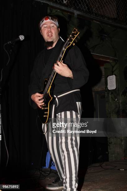 Josh "Joshy" Key of Psychostick performs at Reggie's Rock Club in Chicago, Illinois on APRIL 21, 2010.