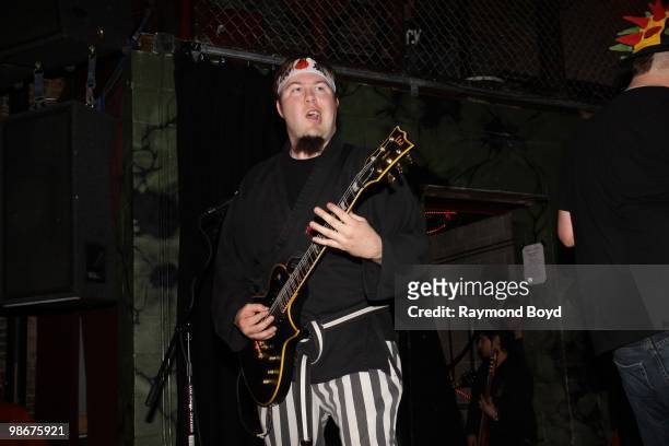 Josh "Joshy" Key of Psychostick performs at Reggie's Rock Club in Chicago, Illinois on APRIL 21, 2010.