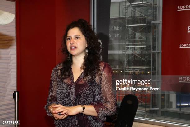 Jazz performer Anat Cohen appears at Borders Books And Music in Chicago, Illinois on April 24, 2010.