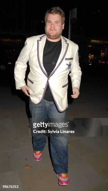 James Corden attends the Vague Bvlgari Charity Party at the Sachi Gallery on October 13, 2009 in London, England.