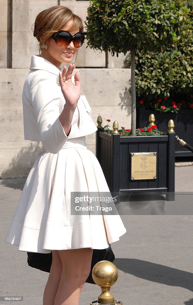 Jennifer Lopez Sighting in Paris - April, 26th
