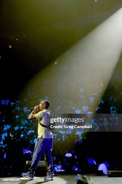 Performs onstage during the 6th Yo Gotti Birthday Bash at FedExForum on June 28, 2018 in Memphis, Tennessee.