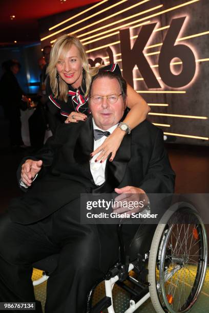 Ottfried Fischer and his girlfriend Simone Brandlmeier during the opening night of the Munich Film Festival 2018 at Mathaeser Filmpalast on June 28,...