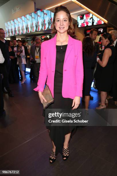 Sandra von Ruffin, daughter of Vicky Leandros , during the opening night of the Munich Film Festival 2018 at Mathaeser Filmpalast on June 28, 2018 in...