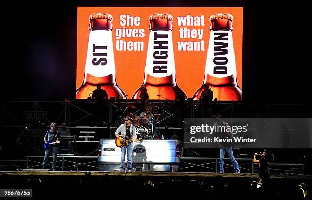 Musician Toby Keith performs during day 2 of Stagecoach: California's Country Music Festival 2010 held at The Empire Polo Club on April 25, 2010 in...