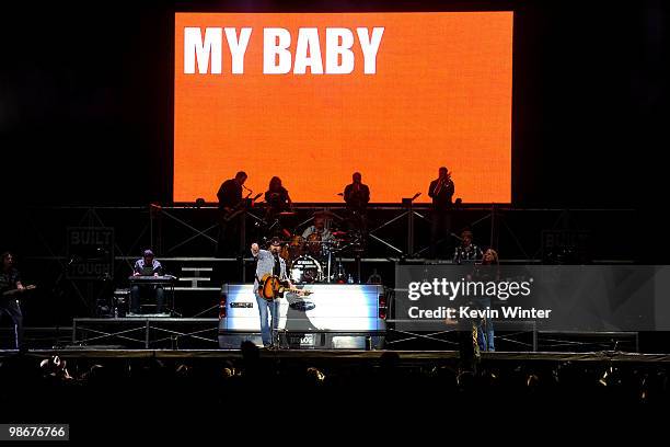 Musician Toby Keith performs during day 2 of Stagecoach: California's Country Music Festival 2010 held at The Empire Polo Club on April 25, 2010 in...