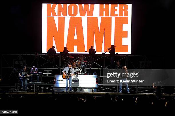 Musician Toby Keith performs during day 2 of Stagecoach: California's Country Music Festival 2010 held at The Empire Polo Club on April 25, 2010 in...