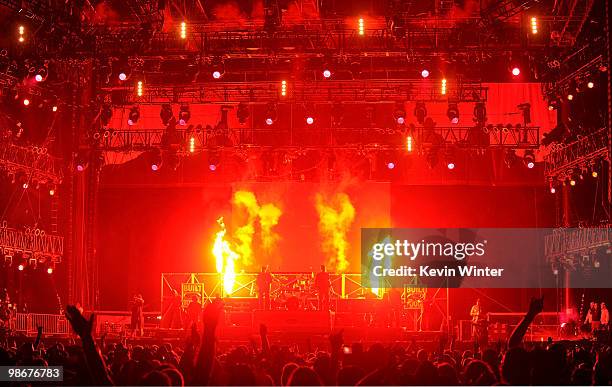 Musician Toby Keith performs during day 2 of Stagecoach: California's Country Music Festival 2010 held at The Empire Polo Club on April 25, 2010 in...