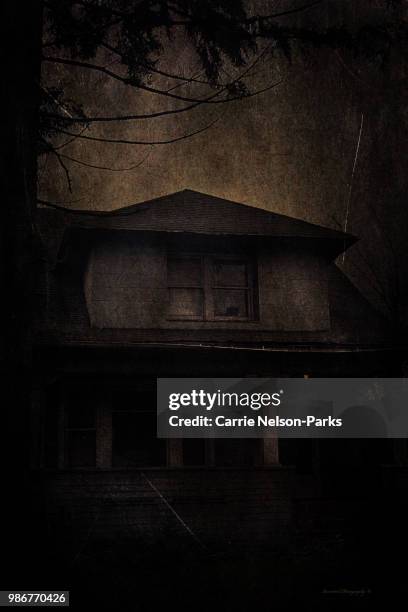 abandon house on the hill - the house of spirits stock pictures, royalty-free photos & images