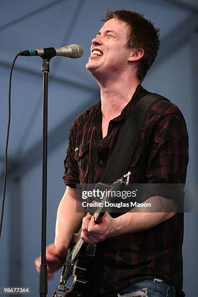 Jonny Lang performs at the 2010 New Orleans Jazz & Heritage Festival Presented By Shell at the Fair Grounds Race Course on April 25, 2010 in New...