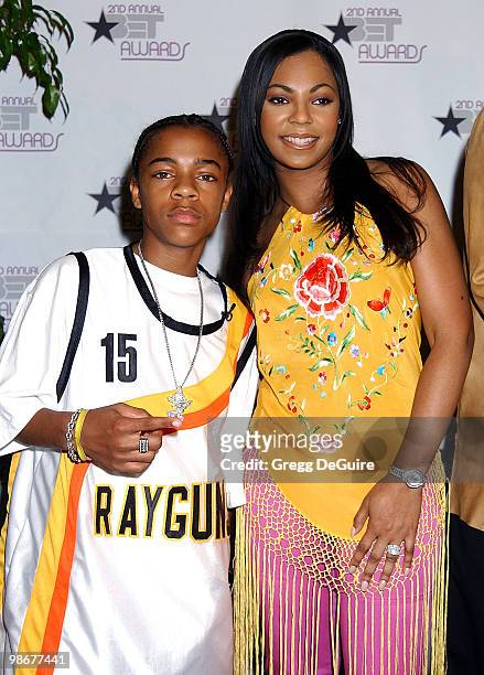 Lil' Bow Wow & Ashanti at the 2nd Annual BET Awards nominations press conference held at the Kodak Theater in Hollywood, California, May 14, 2002.
