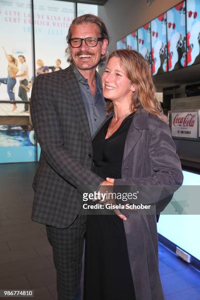 Goetz Otto and his wife Sabine Otto during the opening night of the Munich Film Festival 2018 at Mathaeser Filmpalast on June 28, 2018 in Munich,...