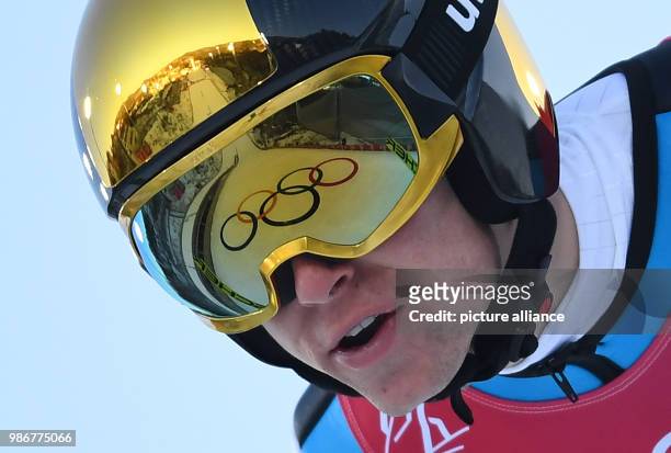 Germany's Bjoern Kircheisen in action during the large hill during training for the nordic combined event of the Pyeongchang 2018 Winter Olympic...