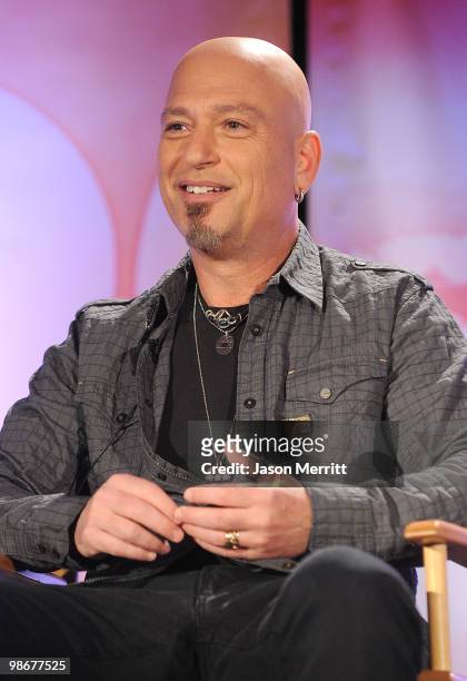 Judge Howie Mandel talks with reporters at the NBC Universal Summer Press Day on April 26, 2010 in Pasadena, California.