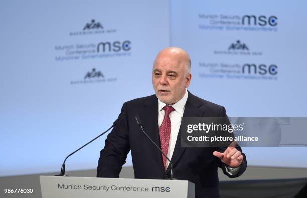 Dpatop - Iraqi Prime Minister Haider al-Abadi, delivers a speech at the 54th Munich Security Conference in Munich, Germany, 17 February 2018. More...