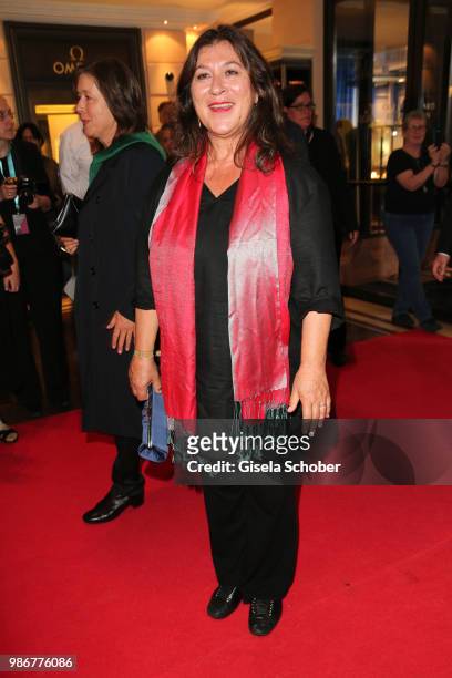 Eva Mattes during the opening night of the Munich Film Festival 2018 reception at Hotel Bayerischer Hof on June 28, 2018 in Munich, Germany.