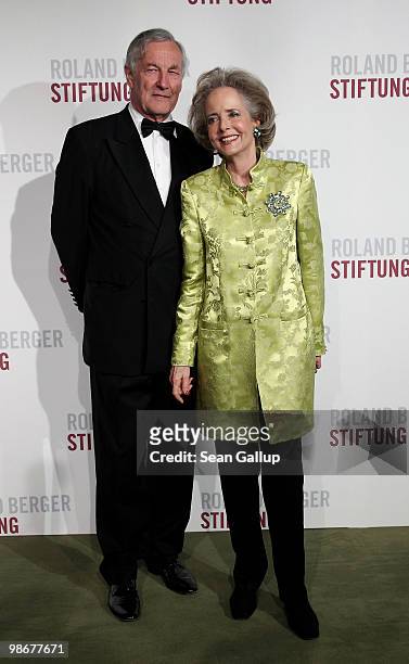 Count Andreas von Hardenberg and his wife Isa von Hardenberg attend the Roland Berger Award for Human Dignity 2010 at the Konzerthaus am...
