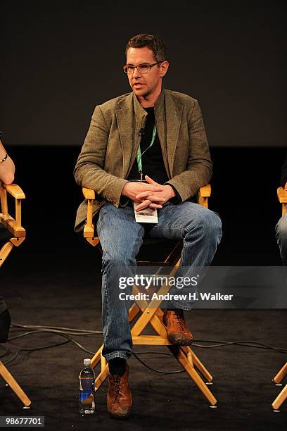 Director Michael Madsen speaks during Tribeca Talks Industry: Documentary during the 2010 Tribeca Film Festival at the School of Visual Arts Theater...