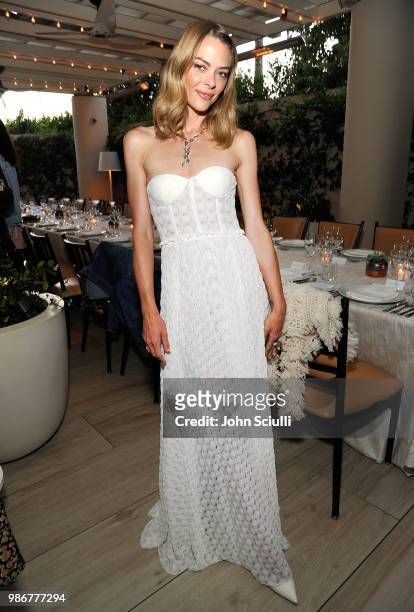 Actress Jaime King attends Haute Living's celebration of Lucy Hale's cover with Real is a Diamond at the Waldorf Astoria Beverly Hills on June 28,...