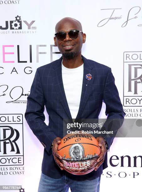 Lawrence Briggs attends Suite Life Welcome The BIG 3 NBA Veterans To Chicago at Perillo Rolls Royce on June 28, 2018 in Chicago, Illinois.