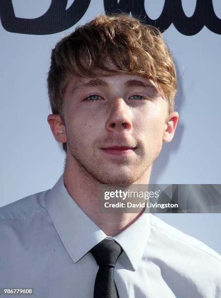 Actor Joey Luthman attends Gen-Z Studio Brat's premiere of "Chicken Girls" at Ahrya Fine Arts Theater on June 28, 2018 in Beverly Hills, California.